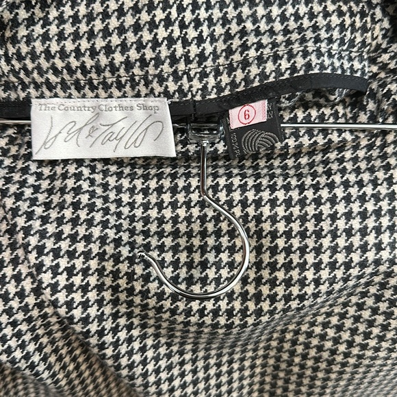 Vintage Lord & Taylor Houndstooth Wool Pencil Skirt - Picture 3 of 4